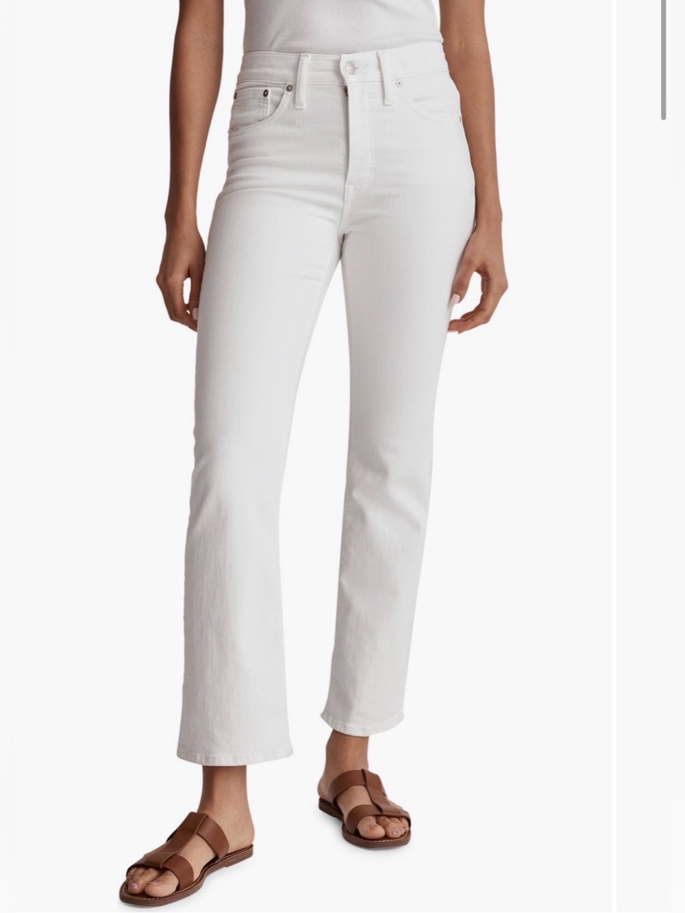Madewell | Kick Out Crop | Pure White | 28